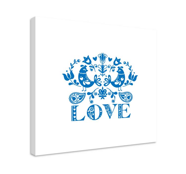 Tableau arbres oiseaux et design floral - TenStickers