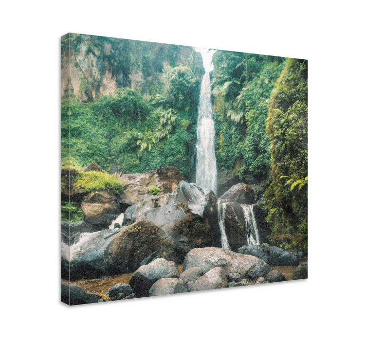 Tableau paysages scène de cascade sereine - TenStickers