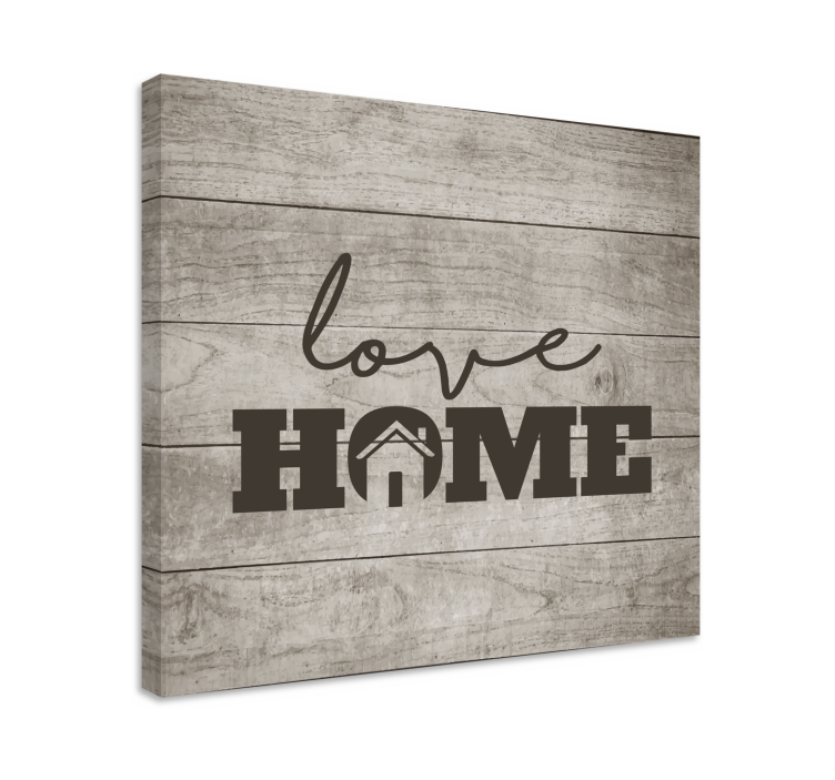 Tableau citation message d'amour pour la maison - TenStickers