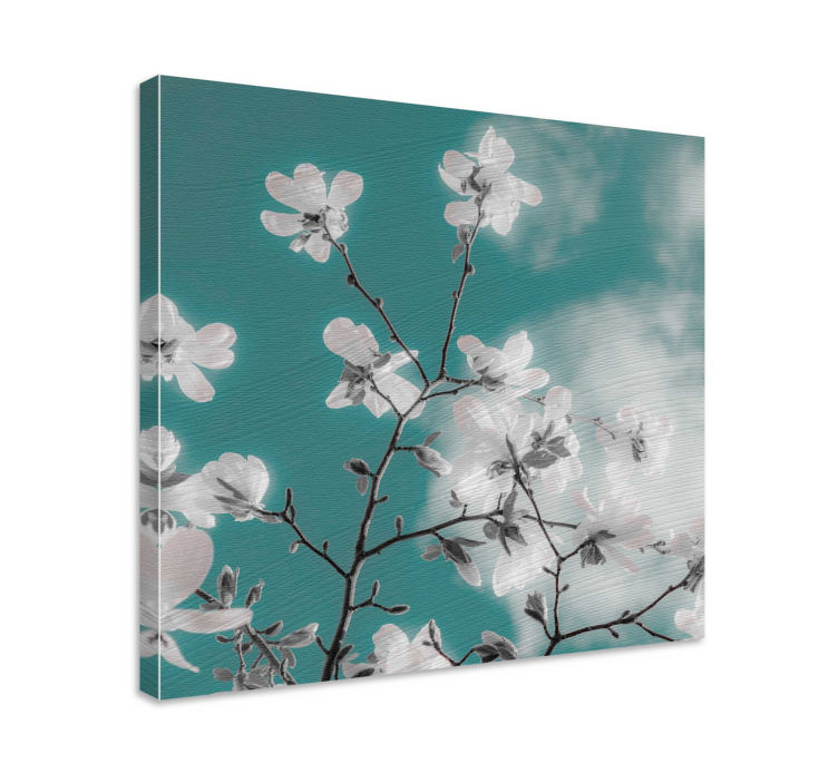 Tableau fleurs et plantes branche florale délicate - TenStickers