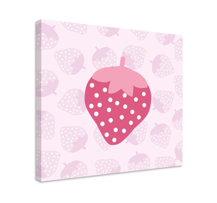 Tableau fruits icône de grande fraise - TenStickers