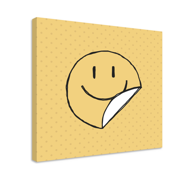 Tableau abc Émoticon smiley face - TenStickers