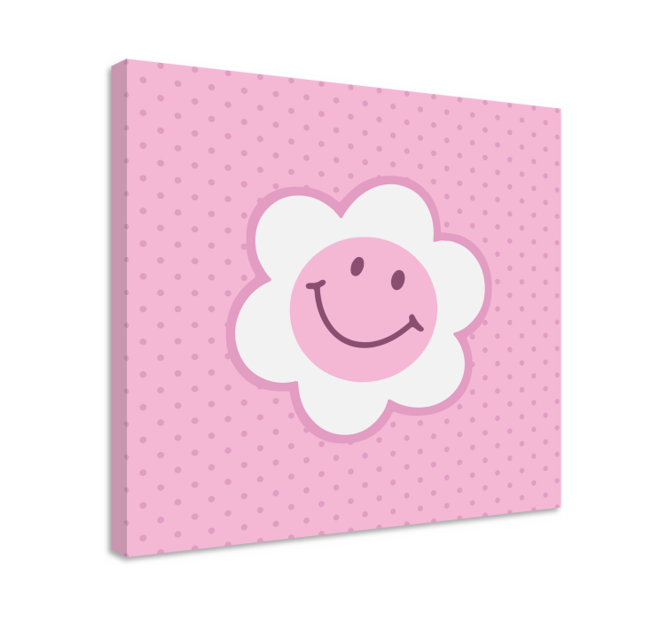 Tableau cerfs visage de fleur souriante - TenStickers