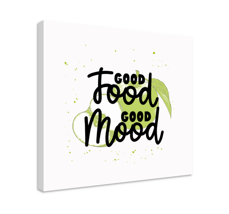 Tableau citation bien manger, bien se sentir - TenStickers