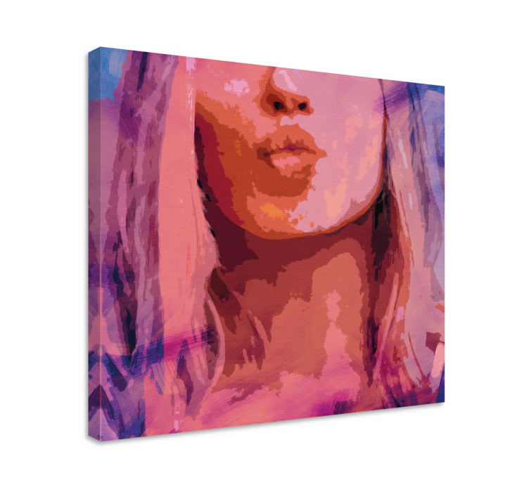 Tableau personnage portrait de baiser élégant - TenStickers