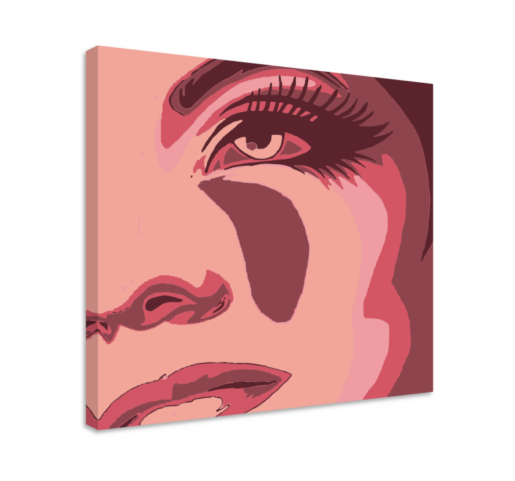Tableau personnage portrait de visage saisissant - TenStickers