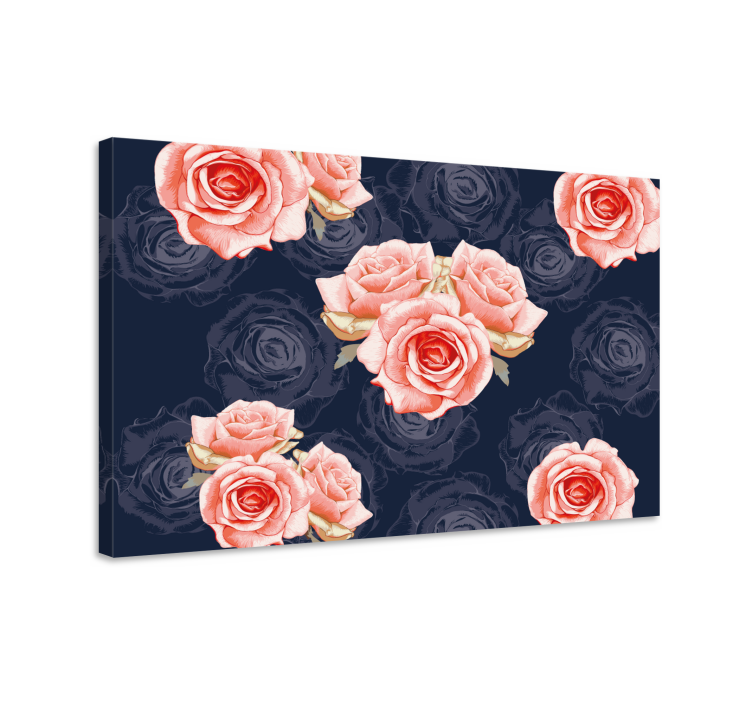 Tableau fleurs et plantes bouquet de roses délicates - TenStickers