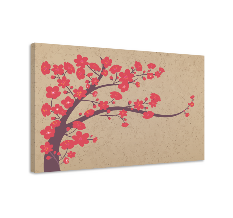 Tableau fleurs et plantes branche de sakura - TenStickers