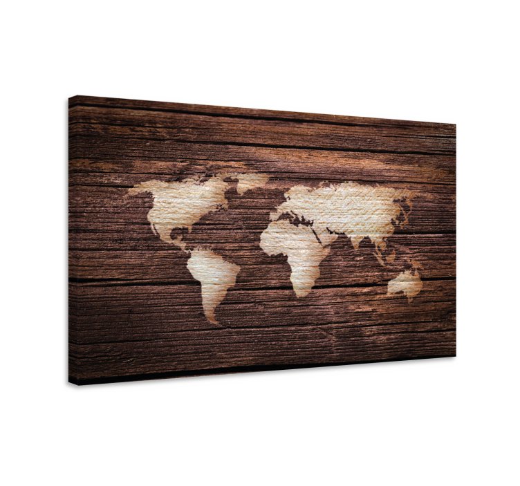 Tableau 3d Marron en bois - TenStickers