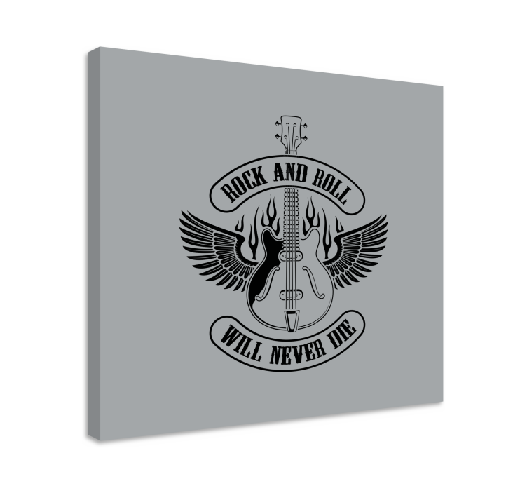 Tableau musique guitare avec ailes - TenStickers