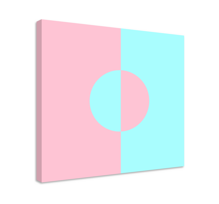 Tableau géométrique cercle et fente - TenStickers