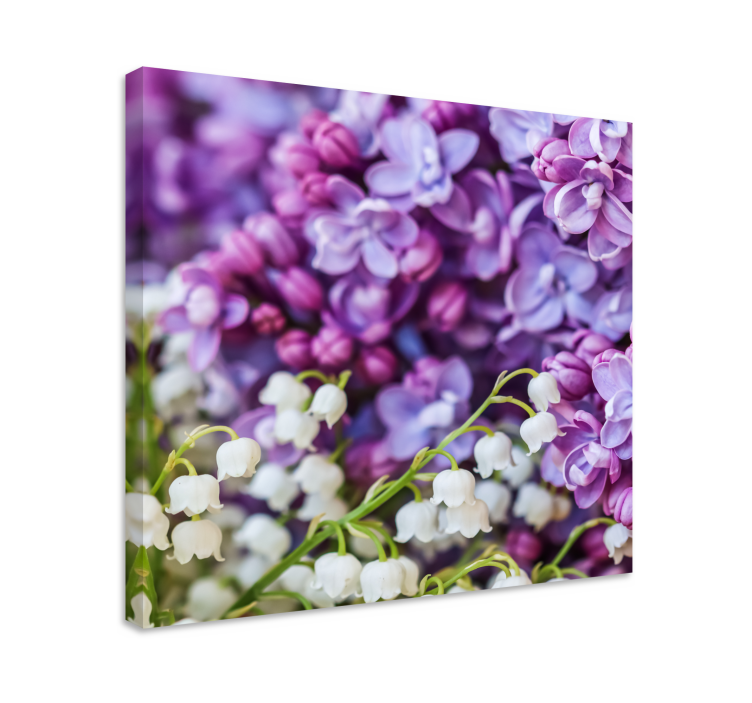 Tableau fleurs et plantes lys et lilas - TenStickers