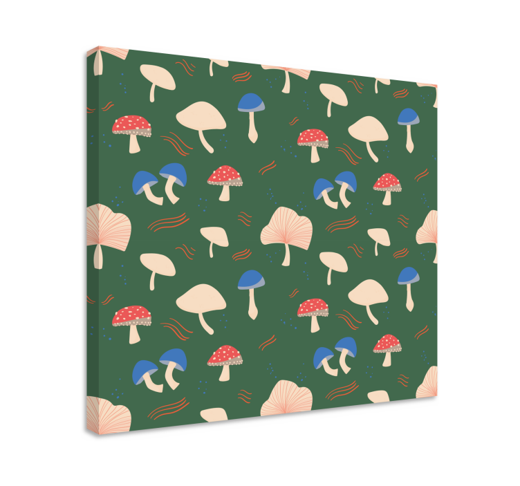 Tableau fleurs et plantes motifs de champignons - TenStickers