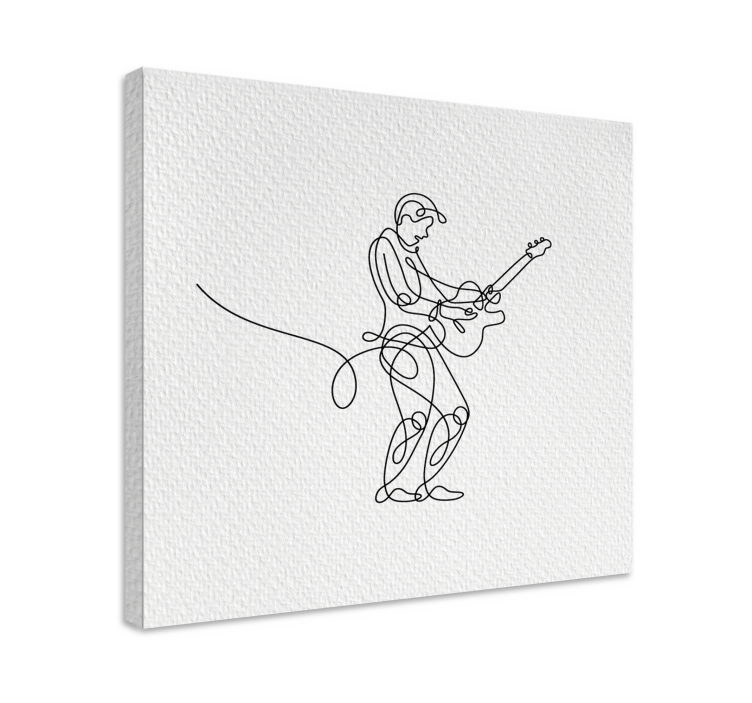 Tableau musique musicien jouant de la guitare - TenStickers