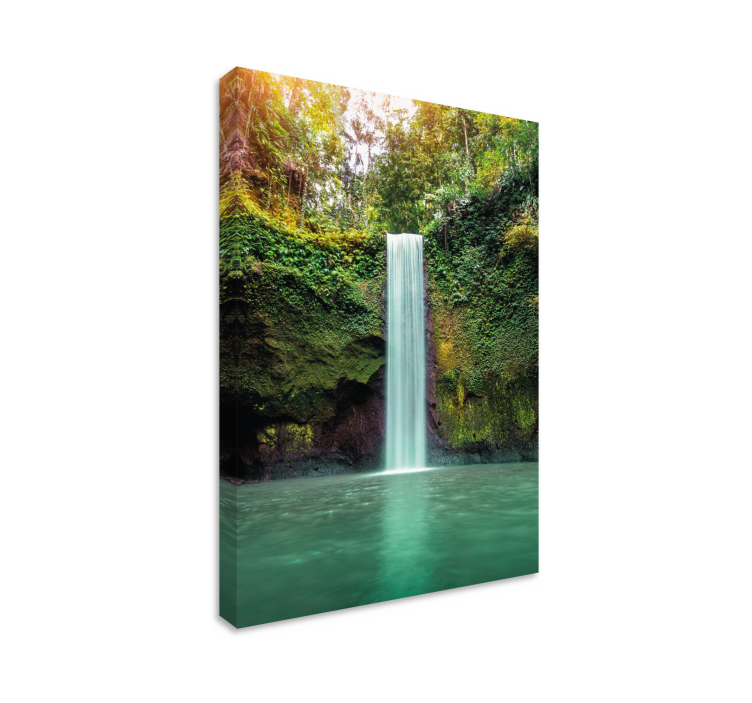 Tableau paysages cascade paisible - TenStickers