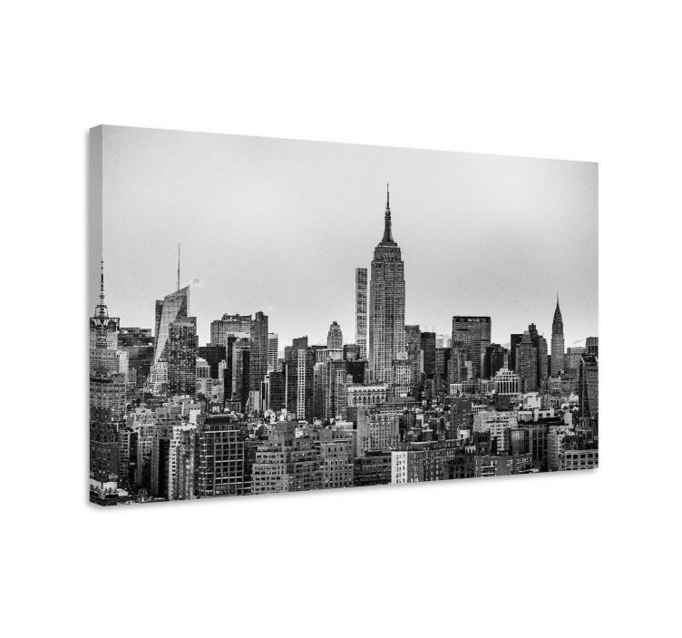 Tableau villes et pays silhouette de new york - TenStickers