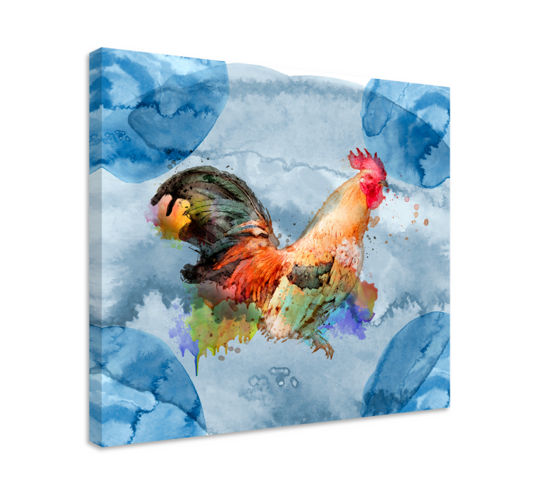 Tableau animaux Éclaboussures de coq - TenStickers