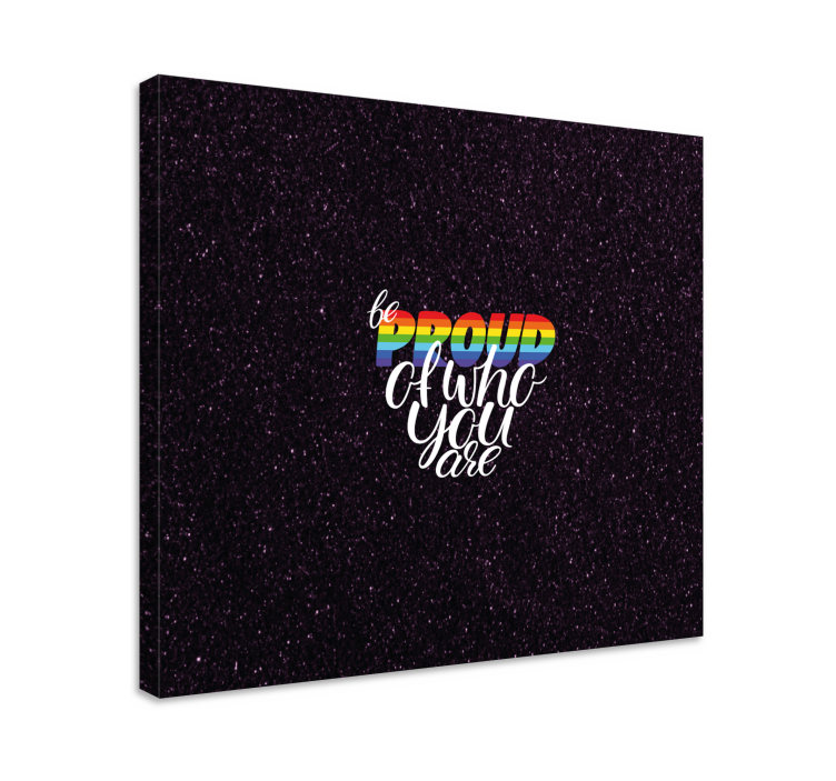 Tableau citation soyez fier déclaration - TenStickers