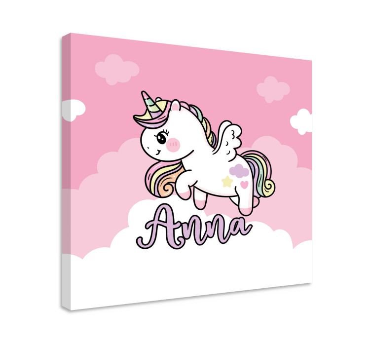 Tableau licorne fantaisie mignonne licorne - TenStickers