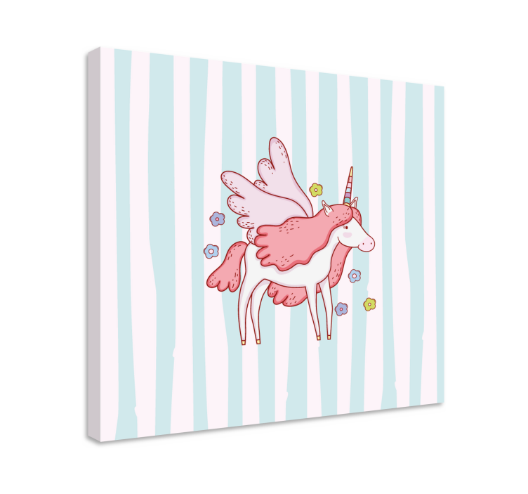 Tableau licorne licorne ailée magique - TenStickers