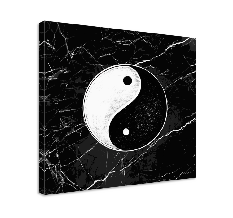 Tableau zen symbole yin yang - TenStickers