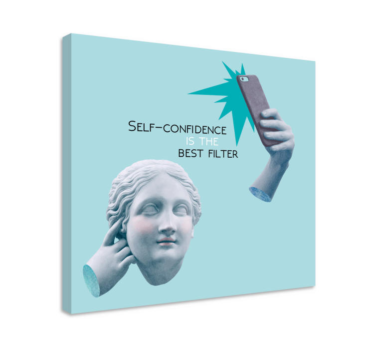 Tableau citation confiance en soi - TenStickers