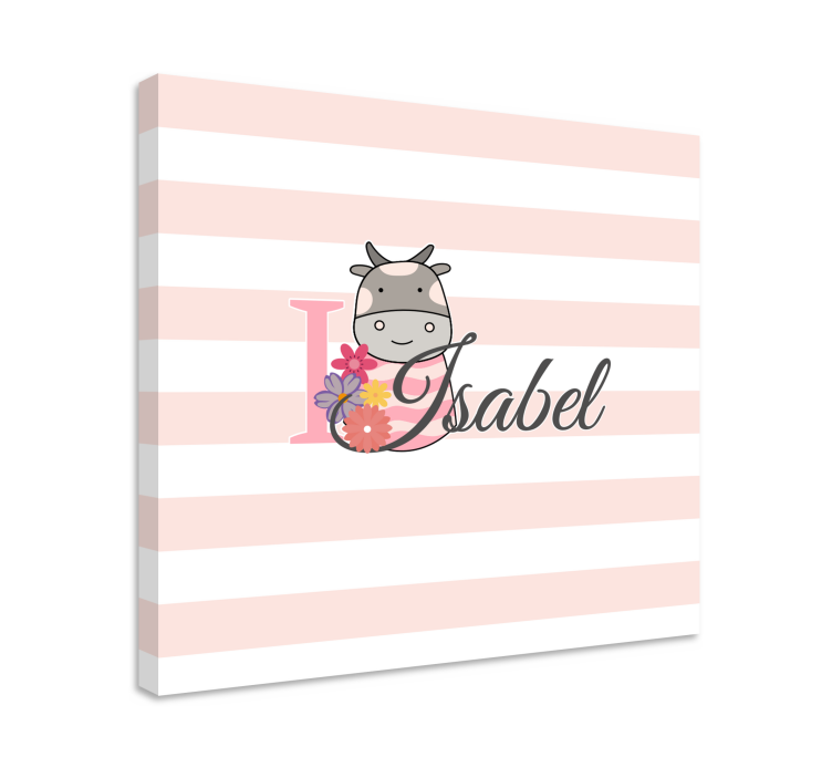 Tableau personnage vache mignonne - TenStickers