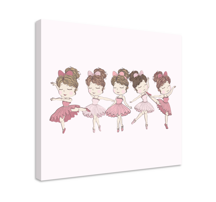 Tableau enfants danseuses de ballet - TenStickers