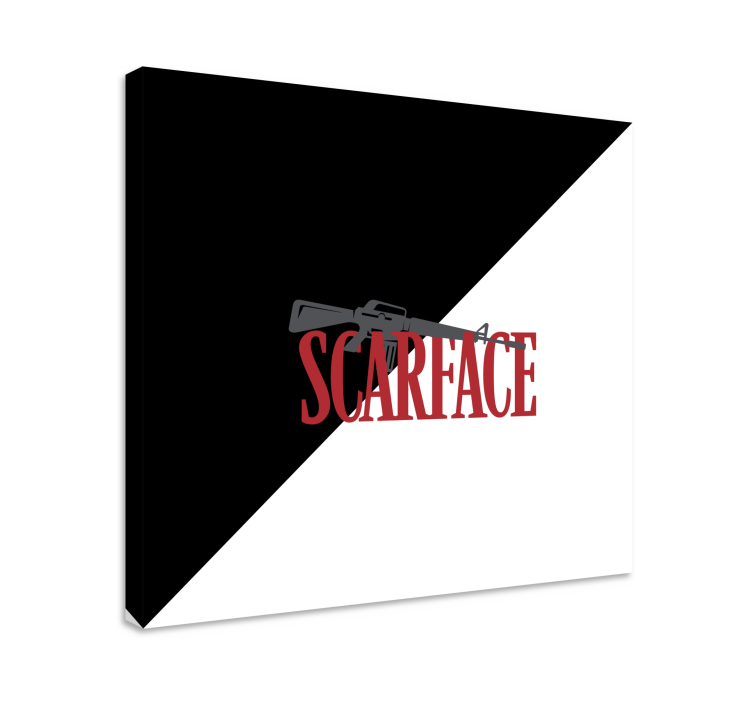 Cadre jeux vidéo logo de l'arme scarface - TenStickers