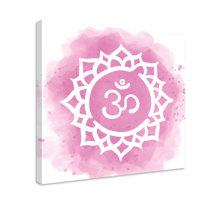 Tableau moderne Beau symbole de chakra couronne - TenStickers
