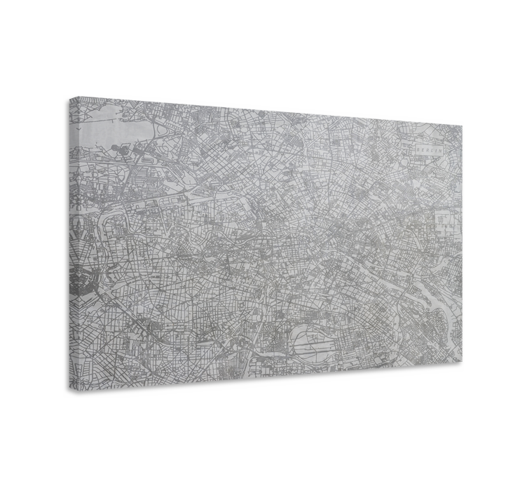 Tableau Plan de la ville de berlin - TenStickers