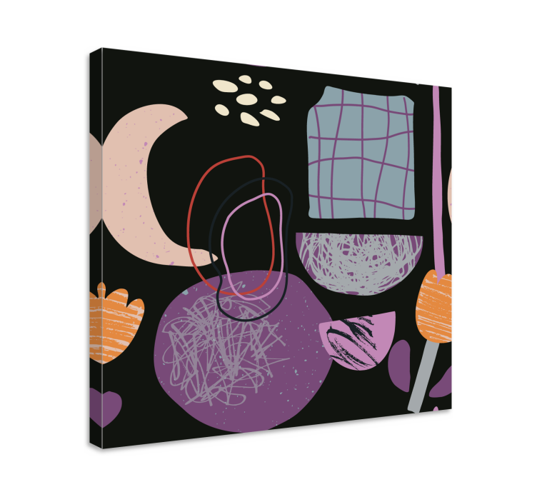 Tableau ornemental caractéristiques botaniques abstraites - TenStickers