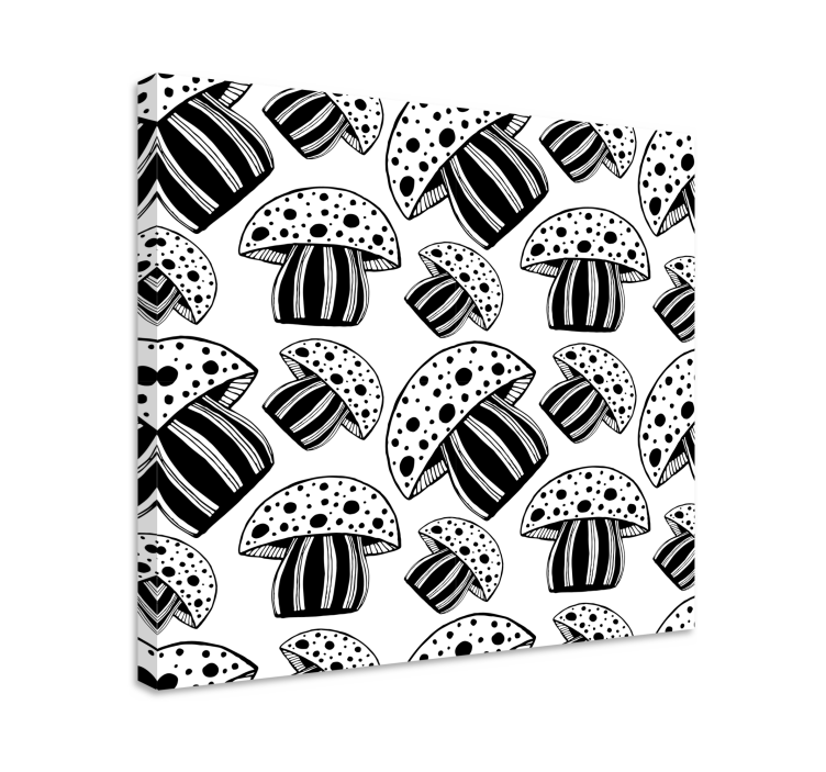 Tableau poissons motif champignon - TenStickers