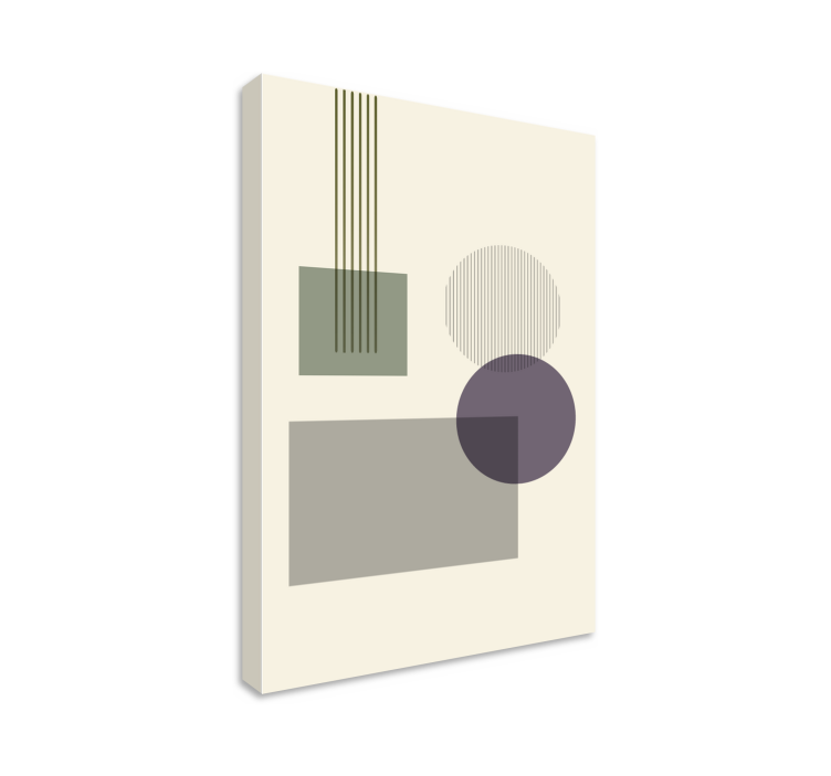 Tableau moderne Formes géométriques douces - TenStickers