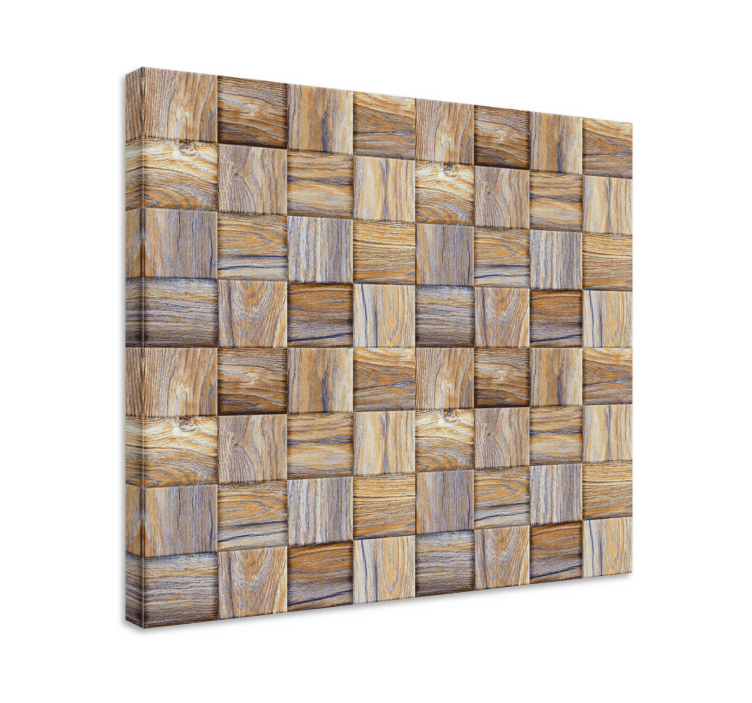 Tableau ornemental blocs de bois rustiques - TenStickers