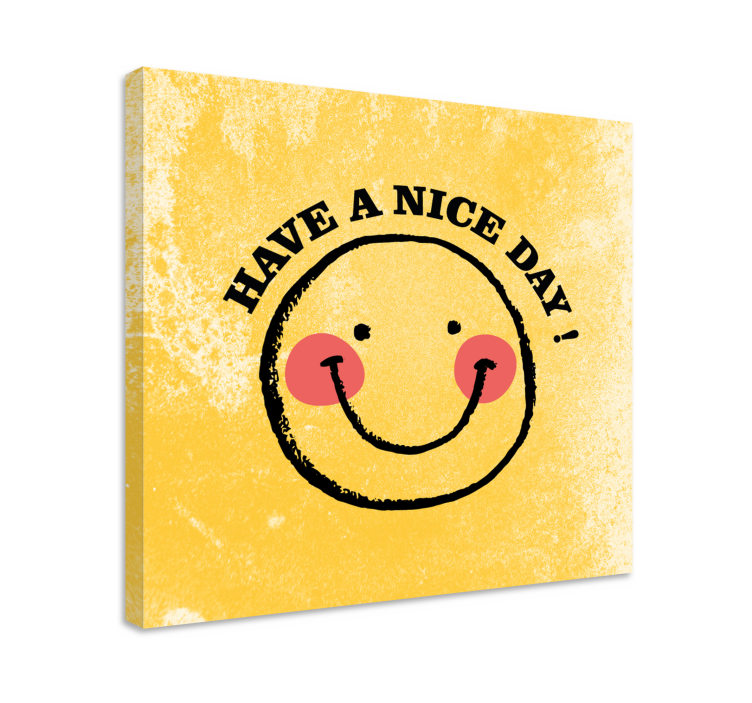 Tableau motivation Smiley avec phrase - TenStickers