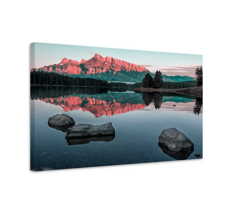 Tableau paysages reflets de montagnes sereines - TenStickers