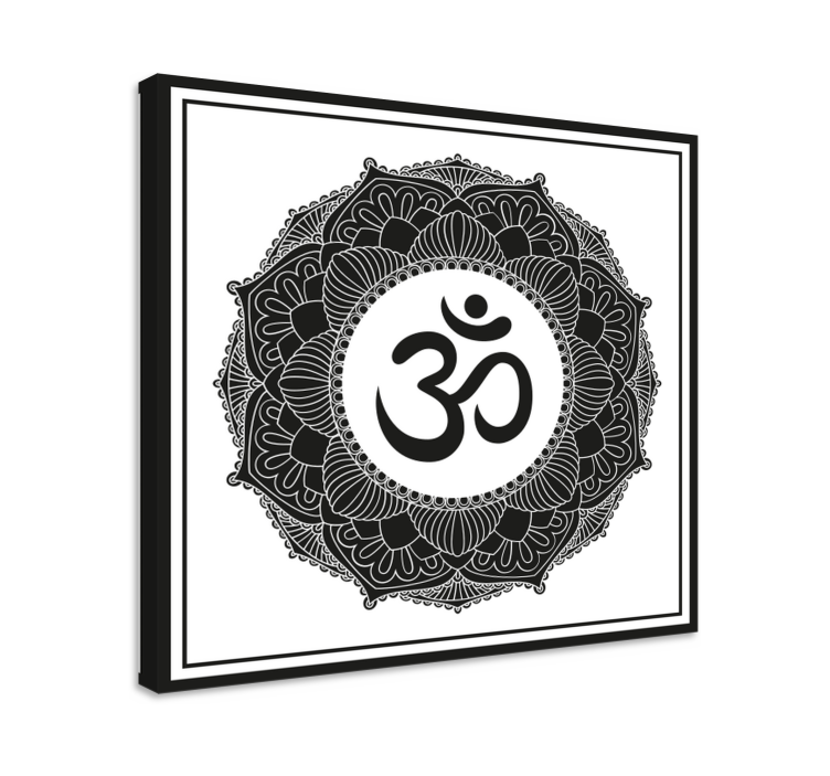 Tableau bouddha mandala symbole om - TenStickers