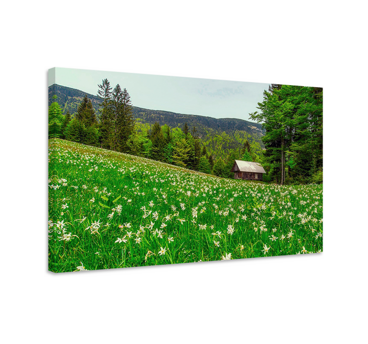Tableau paysages cabane de campagne charmante - TenStickers