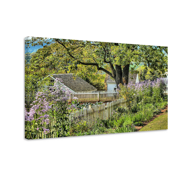 Tableau paysages chemin de jardin enchanteur - TenStickers