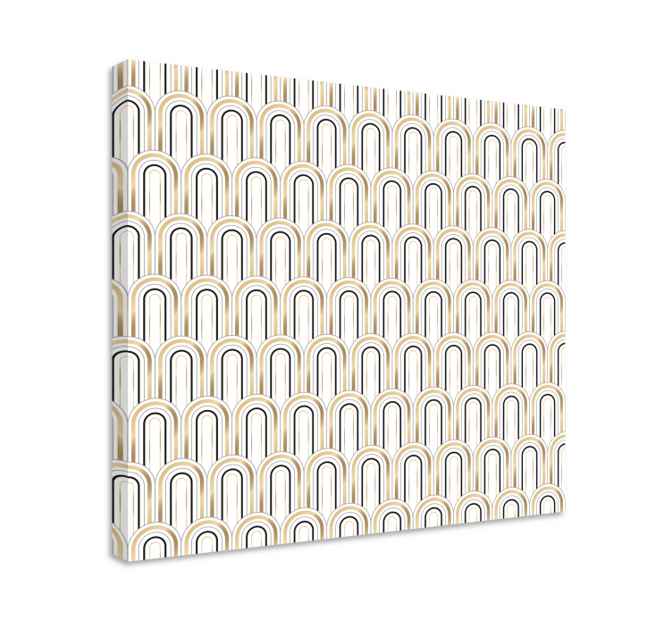 Tableau moderne motif arqué géométrique - TenStickers