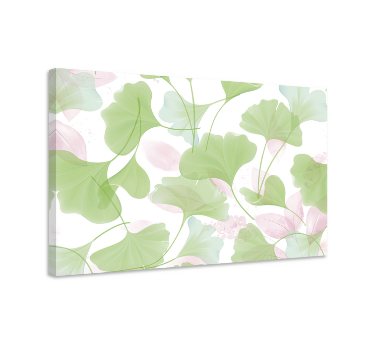 Tableau fleurs et plantes motif feuille de ginkgo - TenStickers