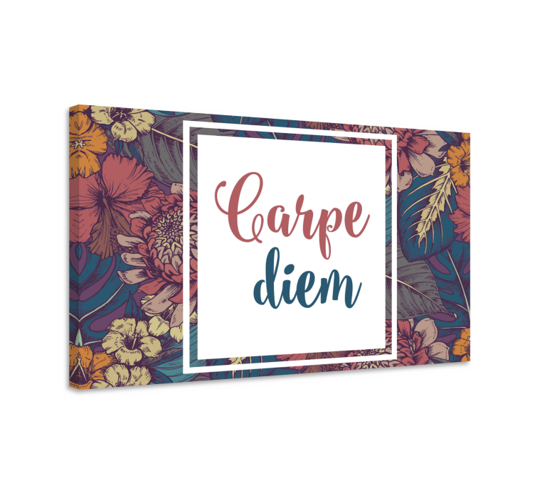 Tableau citation carpe diem design - TenStickers