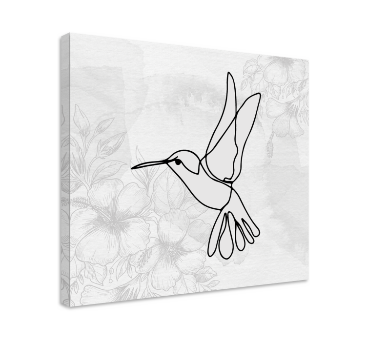 Tableau pour chambre parentale Oiseau volant minimaliste - TenStickers
