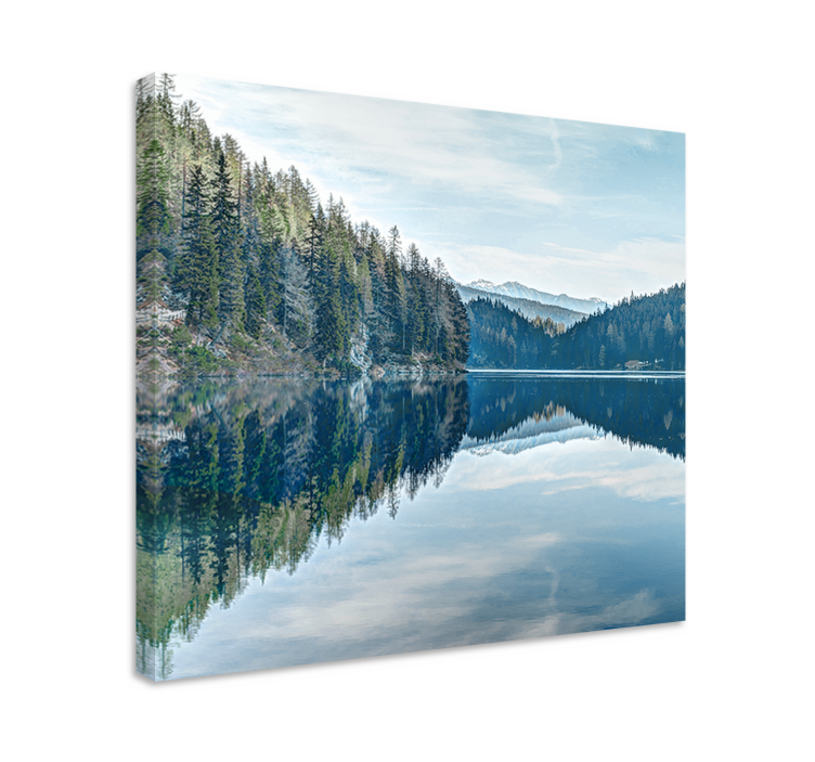 Tableau paysages reflet paisible du lac - TenStickers