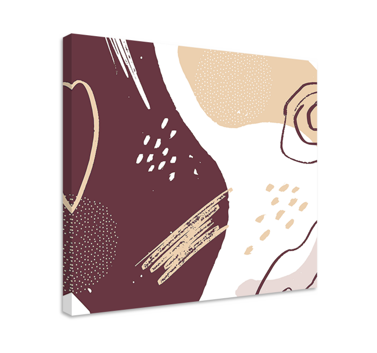 Tableau moderne composition de formes abstraites - TenStickers