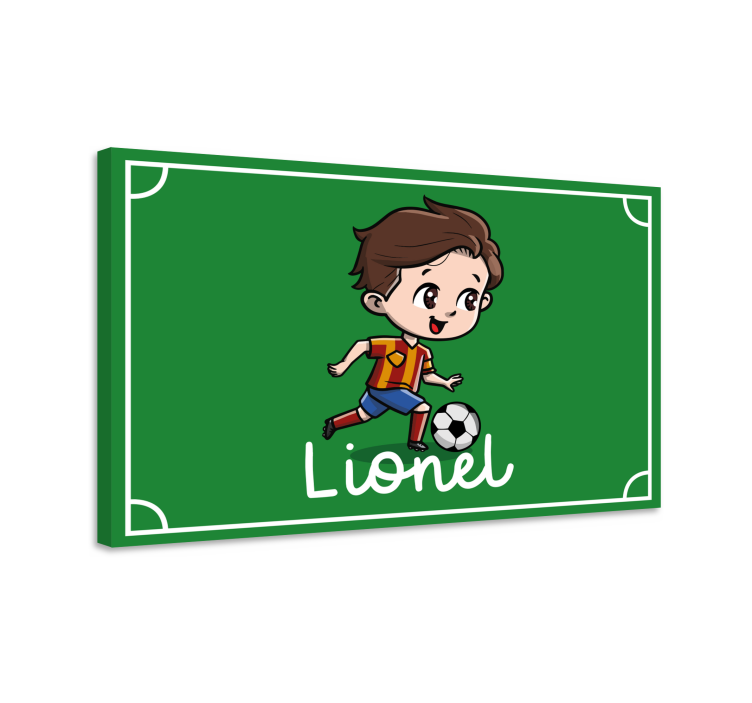 Tableau sports personnage de foot - TenStickers