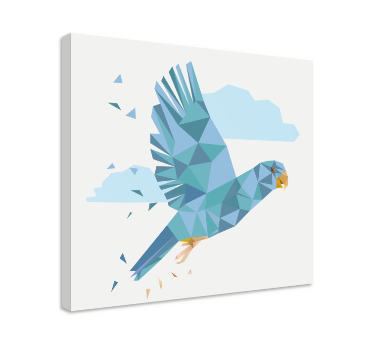 Tableau oiseaux oiseau bleu volant - TenStickers