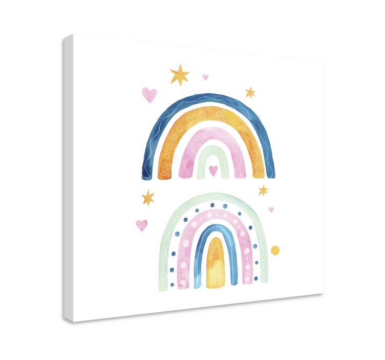Tableau enfants arrangement arc-en-ciel coloré - TenStickers