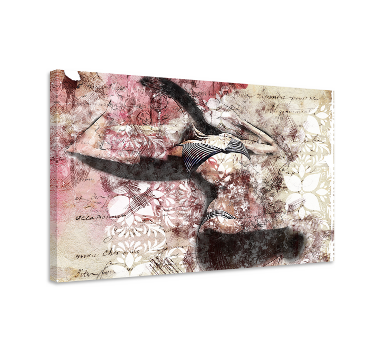 Tableau personnage silhouette de danseur - TenStickers